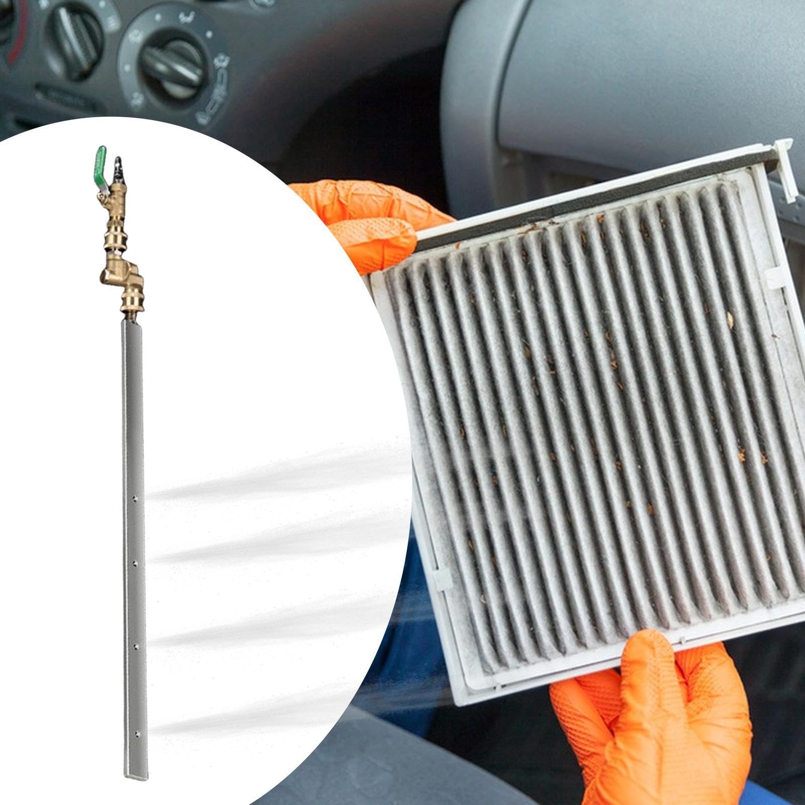 Herramientas Limpieza Coches Tanque Agua Lavado A Presión | Varilla Limpiadora para Radiador Para Coche Autocaravana Hogar Electrodomésticos Refrigeración Condensador