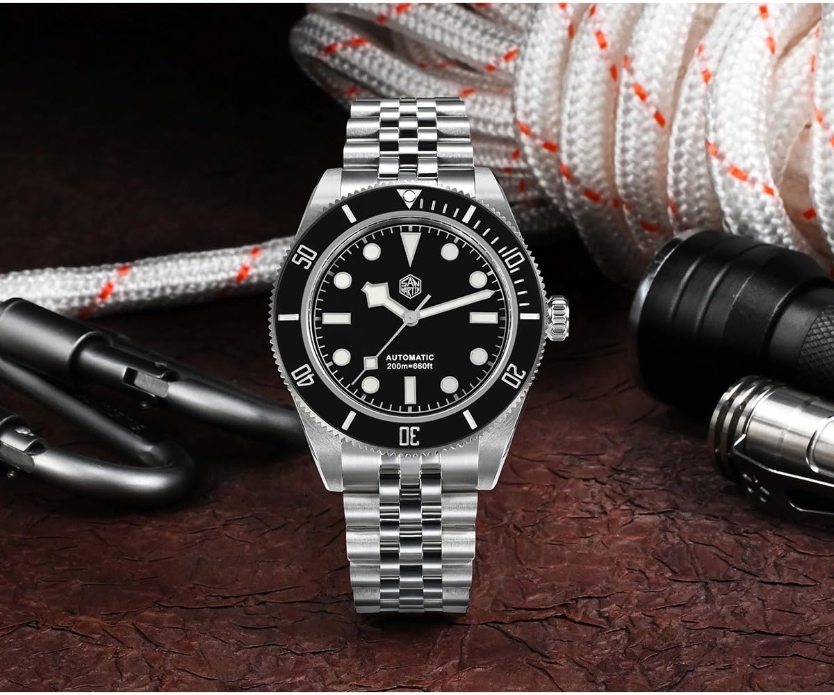 TACTICAL FROG San Martin SN0128 BB58 Automatikuhr 40 MM Saphirglas Taucheruhren Für Herren 316L Edelstahl 200 M Wasserdicht
