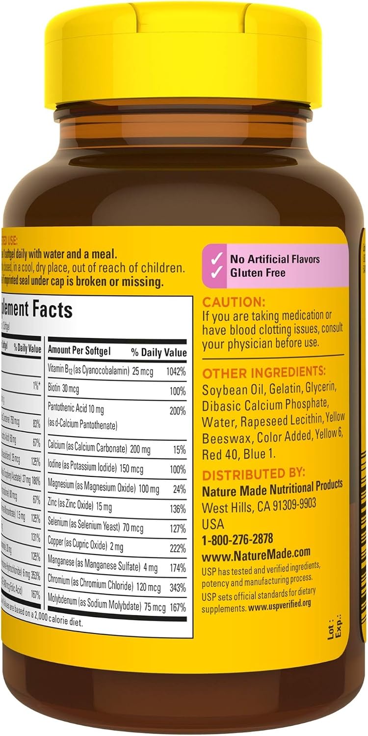 Nature Made Women's Multivitamin 50+ Softgels
