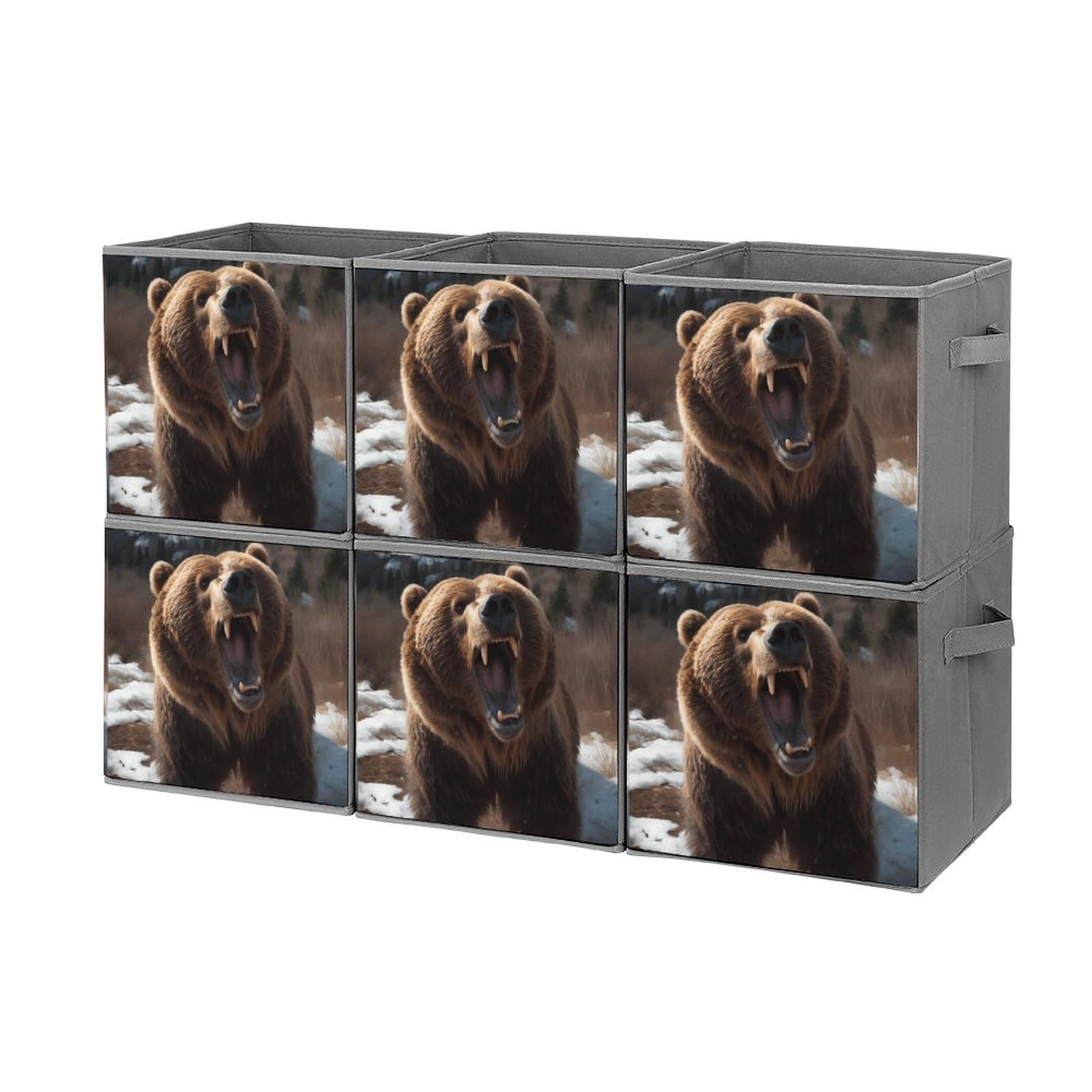 Boîtes de rangement pliables pour éliminer le désordre | Lot de 6 cubes empilables