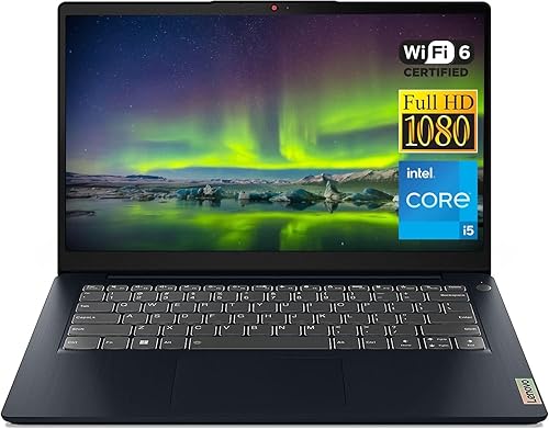 Lenovo 2023 - Laptop Ideapad 3i FHD de 14 pulgadas, para negocios y estudiantes, Intel Core i5-1235U ( i5-1135G7), 16 GB de RAM, SSD de 1 TB, KB
