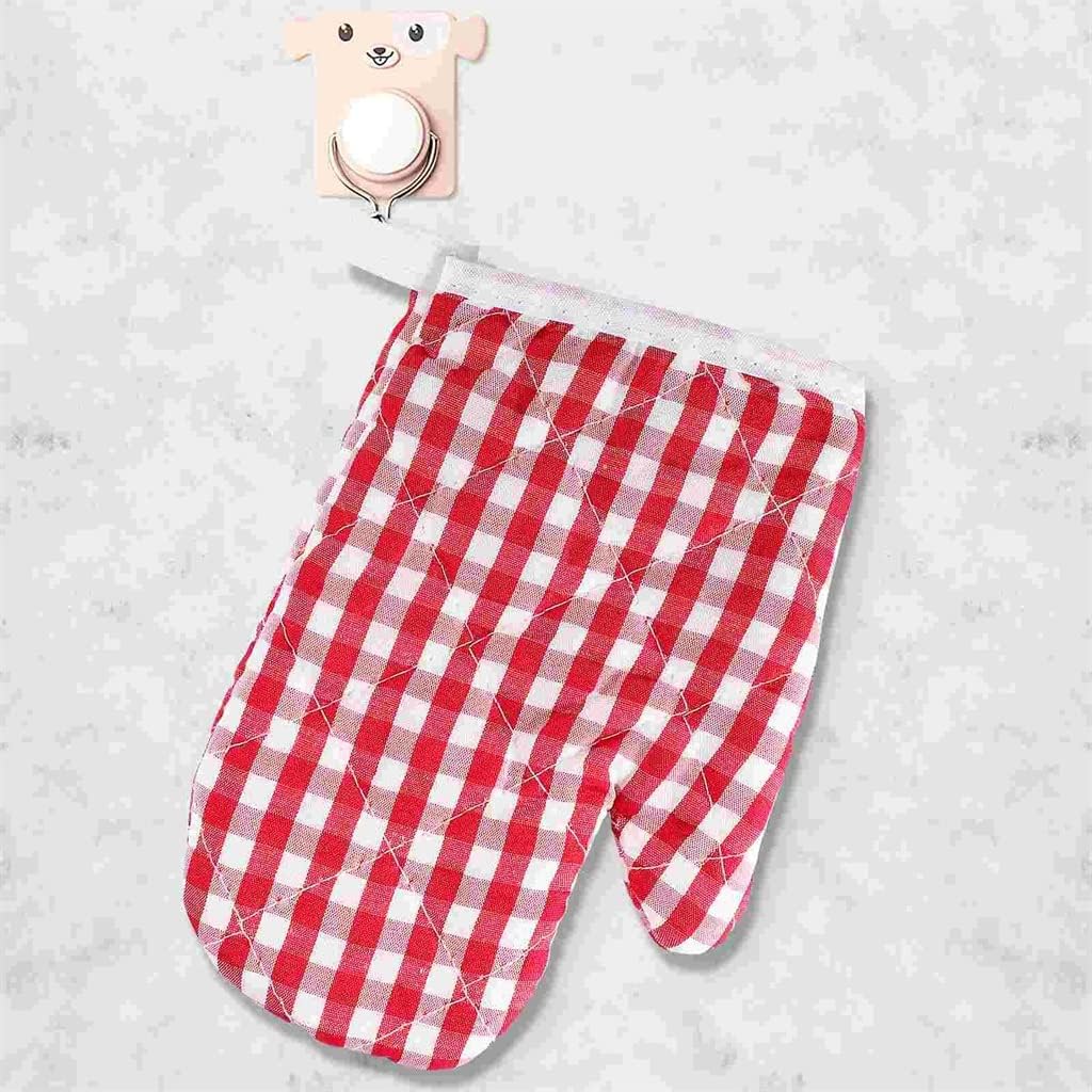 2 Pcs Oven Gloves Kitchen Heat-Resistant Microwave Baking