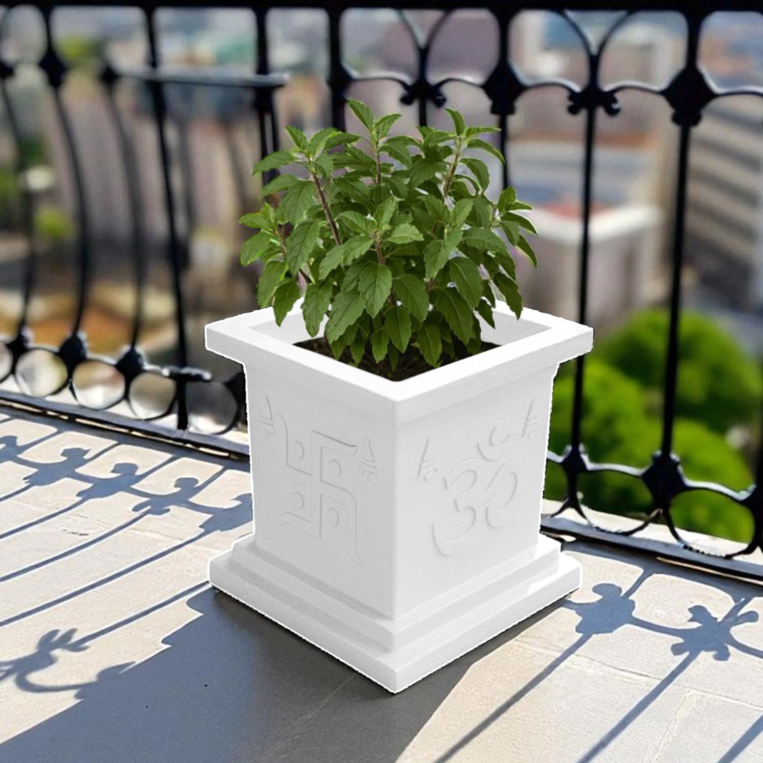 Go Hooked Tulsi Pot - Traditional Indian Planter -19