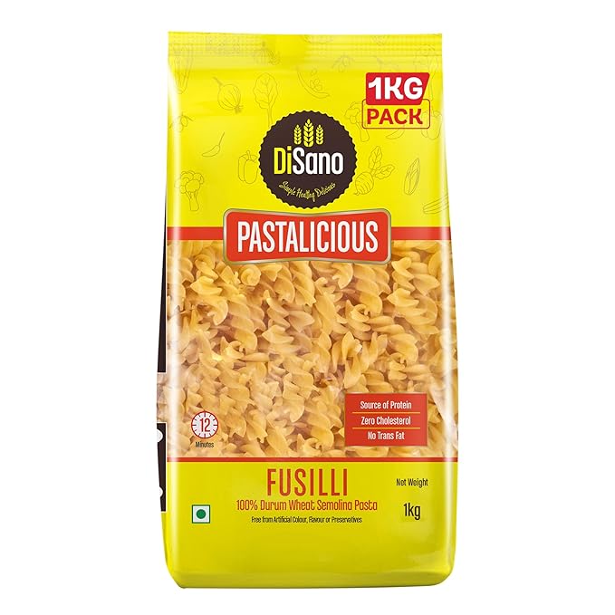 Pastalicious 100% Durum Wheat Fusilli Pasta, 1kg