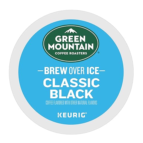 Miniatura 2 de Green Mountain Coffee Roasters Brew Over Ice Classic Black - Cápsulas Keurig K-Cup de una sola porción, café helado de tostado medio, 12 unidades