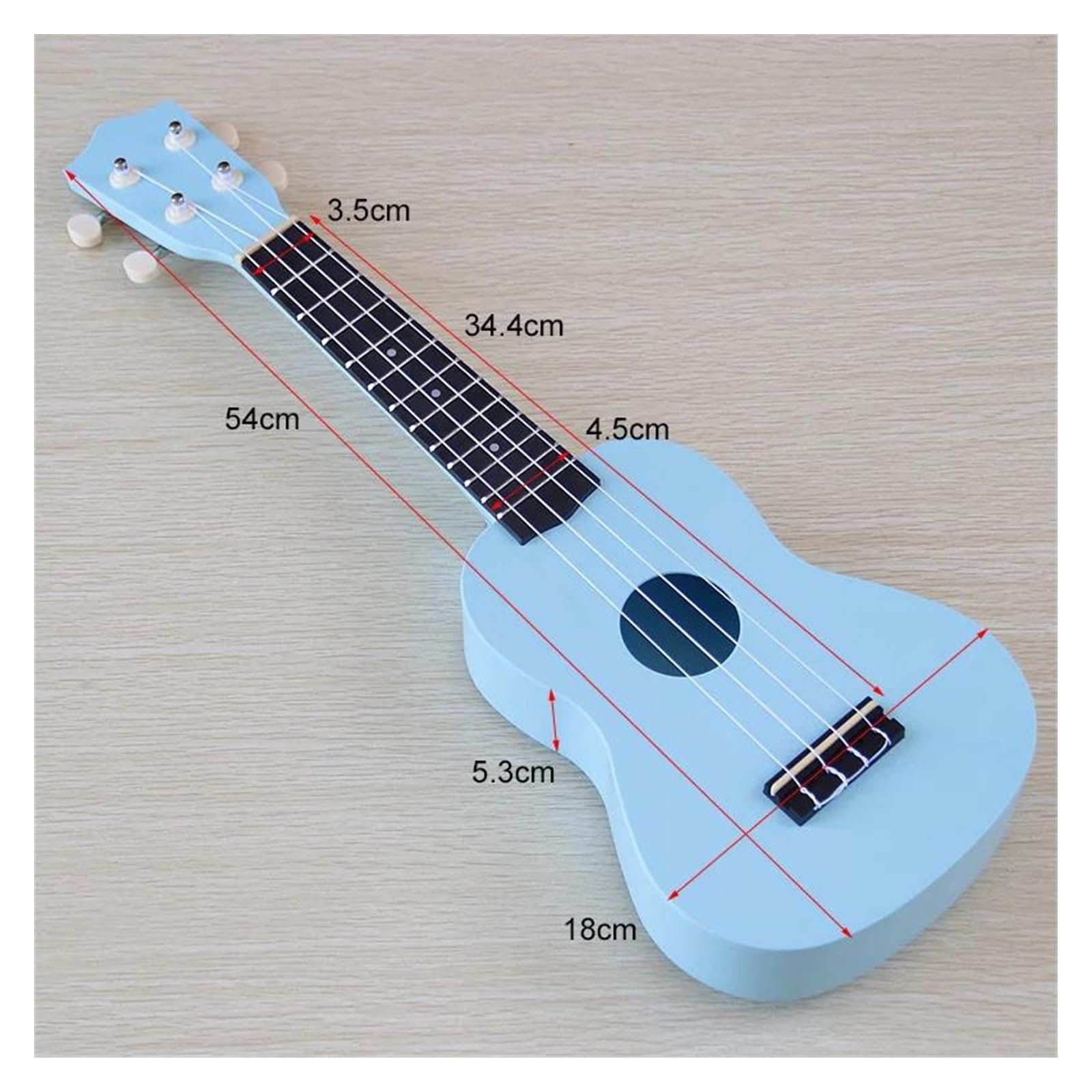 Ukulele Per Adulti Ukulele Professionale Da 21 Pollici A 4 Corde In Fibra Di Carbonio Con Design A Motivi Colorati(Model 2)