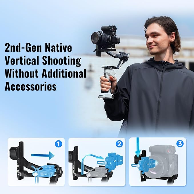 Estabilizador para cámara ZHIYUN Crane 4E 3 ejes miniatura 4