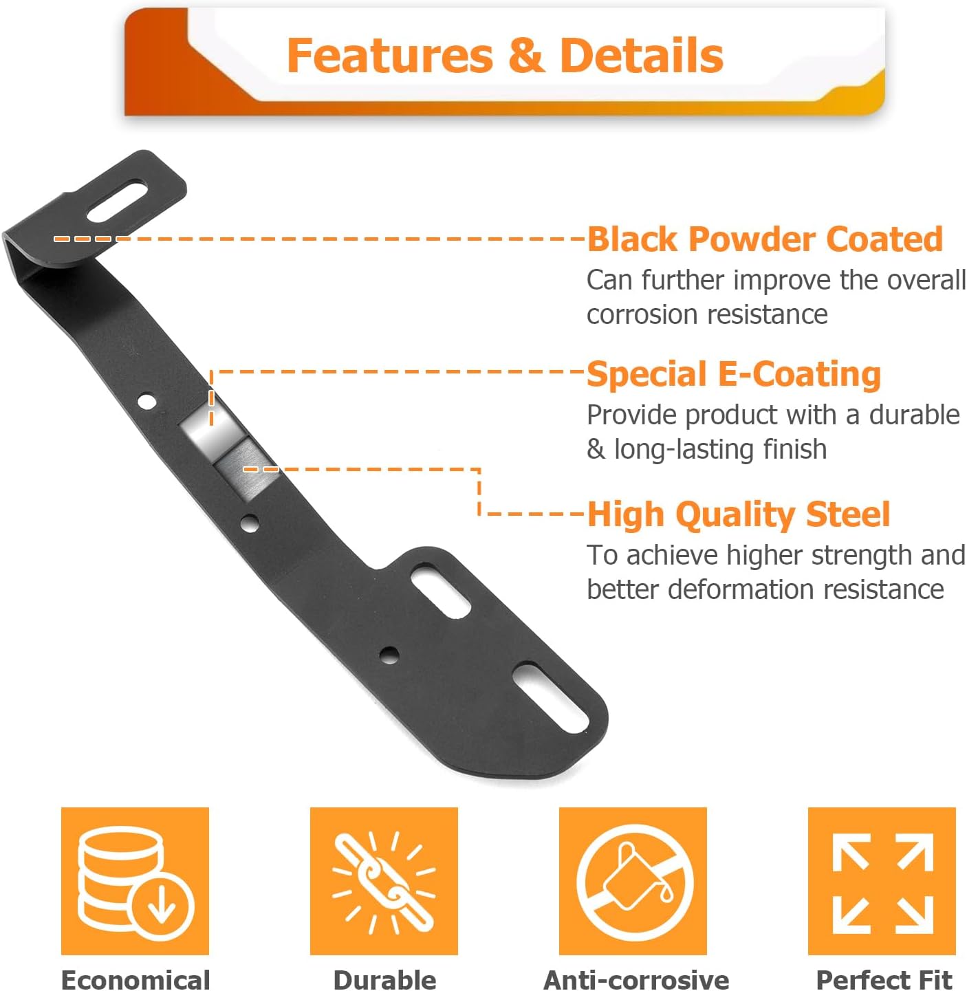 WeiSen Hood Hinge Ditch Light Bar Mount Bracket for Auxiliary Offroad Pod Work Light Compatible with Subaru Crosstrek 2018-2024, Fit Impreza 2017-2022