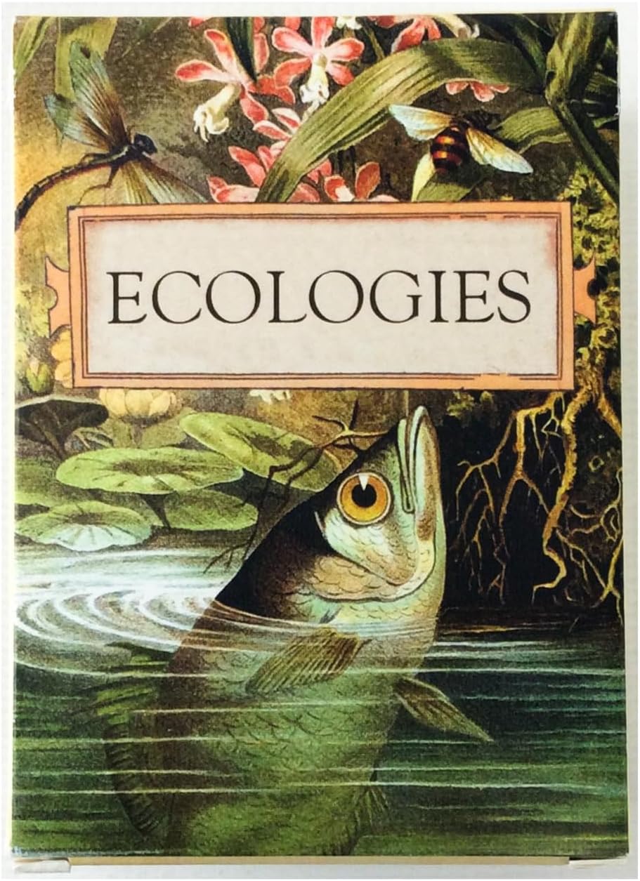 Ecologies Card Game - Use Science to Build Food Webs in 7 Biomes - Beautiful Vintage Nature Art for The Classroom or Game Night