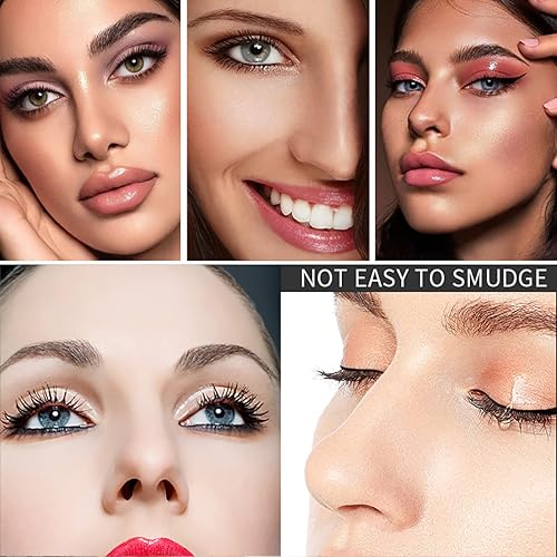 Vista 11 de Extensión de máscara de pestañas de fibra de seda 4D, paquete de 4 unidades, voluminosa, impermeable y a prueba de manchas, de larga duración, sin