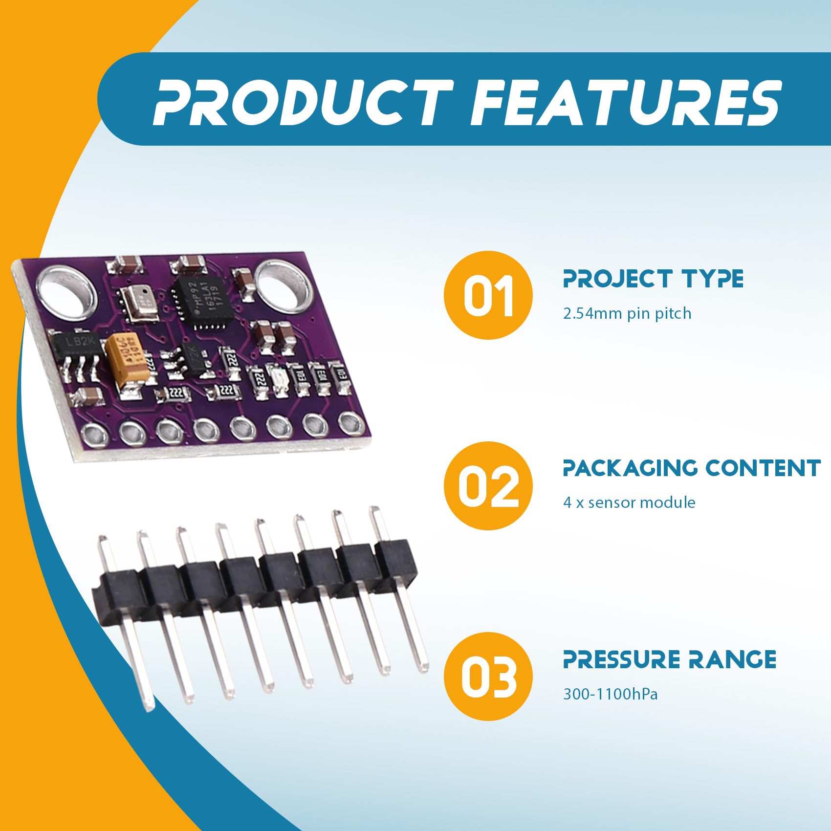 MPU-9250 + BMP280 10DOF Sensorplatine – 9-Achsen Mit Gyro, Beschleunigung, Magnetfeld & Druck (I2C/SPI)