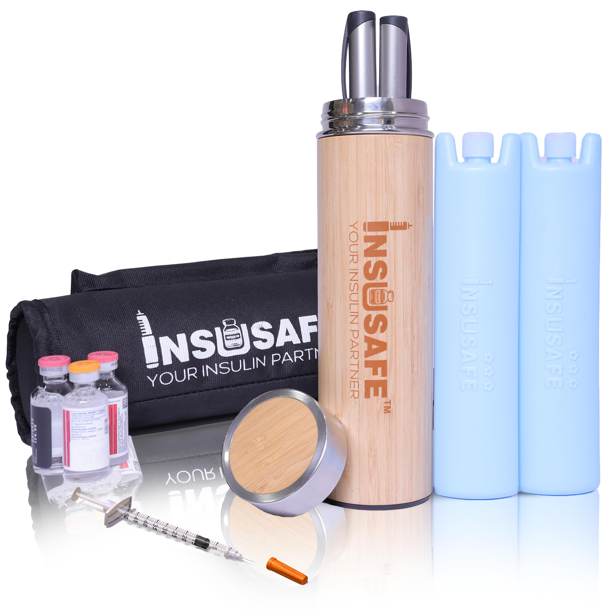 Sponsored Ad - Insulin Travel Case | Cooler for Bottles, Vials & Pens | 24-36 Hour Cooling Bag with 2 Biogel Ice Packs | TSA Approved Insulin Cooling Case for Diabetic Medicine Travelling (Color - Black)