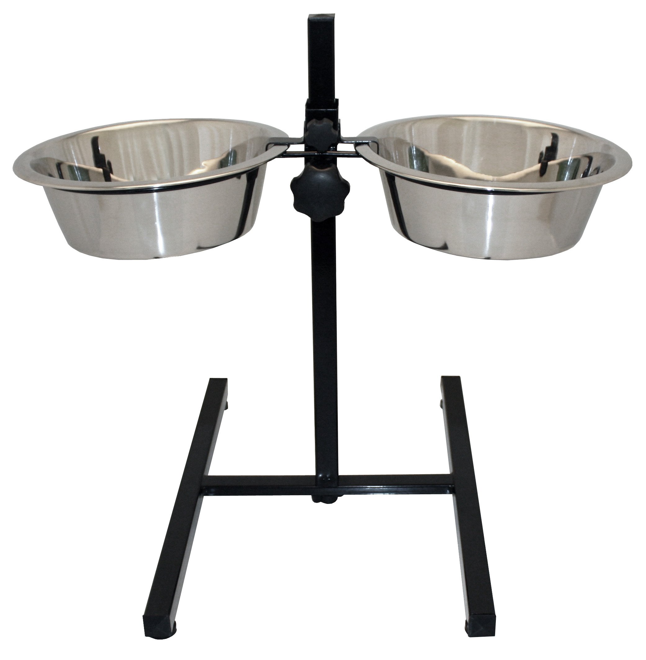 Plato ajustable doble Pet Platter que evita dolores cervicales en mascotas 1