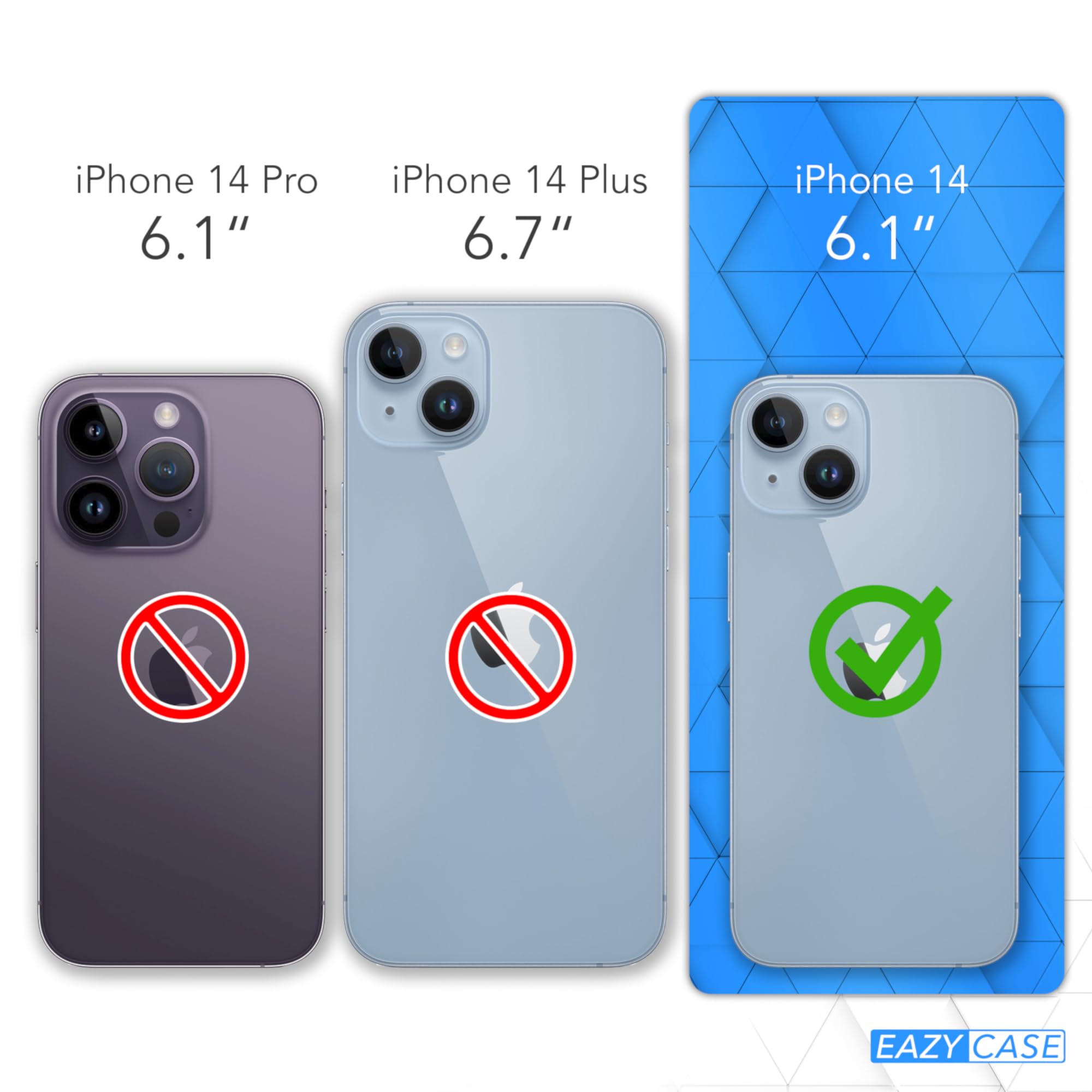 EAZY CASE - Custodia in silicone per iPhone 14 Custodia morbida protettiva con protezione della fotocamera Protezione sottile Premium Cover TPU Telefono Bumper in Beige