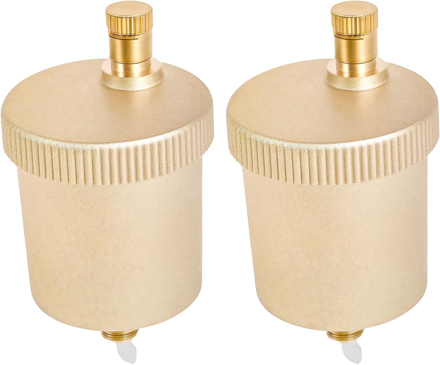 2 PCS Automatic Air Vent Valve, Compact Brass Float Valve Kit, Versatile Sturdy Air Bleed Vent, NPT Male Pipe Fitting Connector Adapter for Hot Water Radiators Heating System