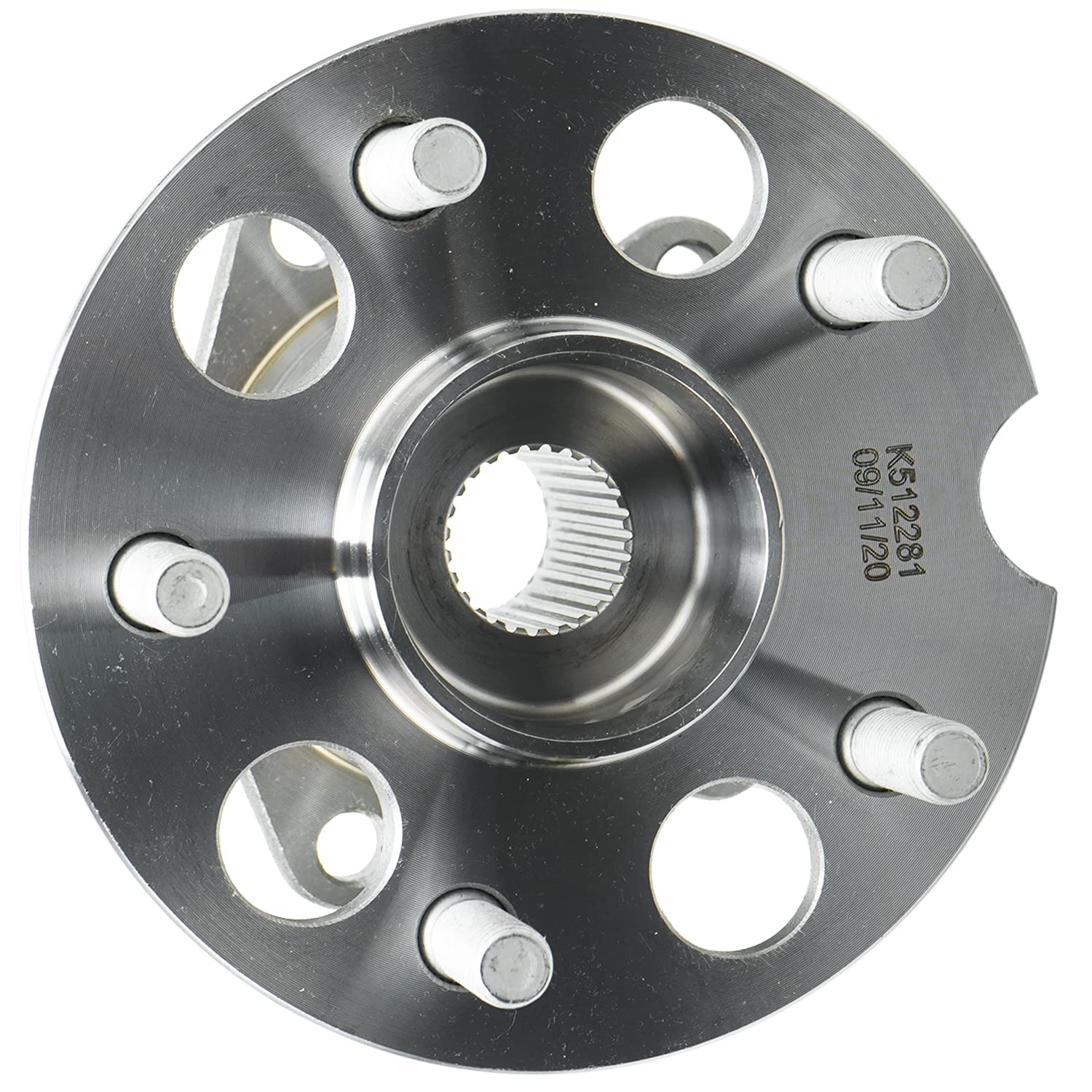 Detroit Axle - 2pc AWD Rear Wheel Bearing Hub for Toyota Sienna 2004 2005 2006 2007 2008 2009 2010, 5 Lugs Non-ABS Wheel Hub Assembly Replacement