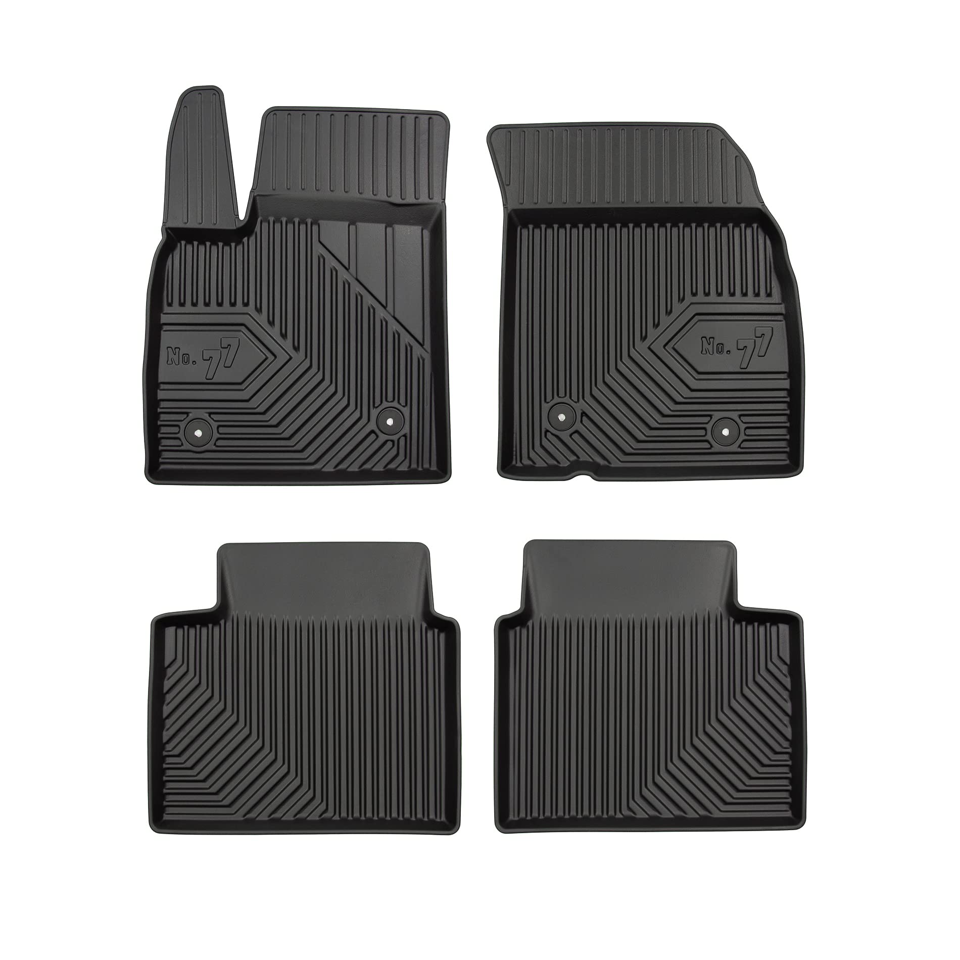 FROGUM No.77 Alfombrillas para Coche Alfombras para Ford Focus IV Desde 2018 | Borde Alto | para Todo el año | Tamaño