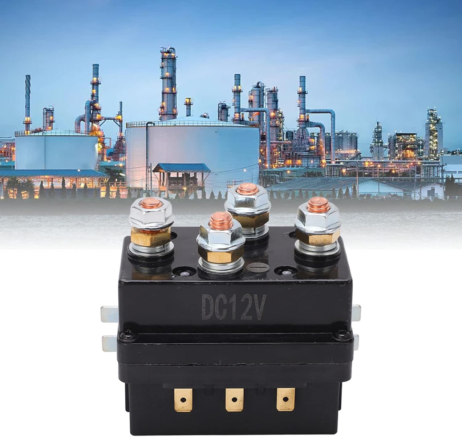 Winch Relay 12V with Brass Coil Contactor, ABS Material, Installation, Widely Used in Automotive, ATV, Snowmobile, Ensuring Stable Driving Experience