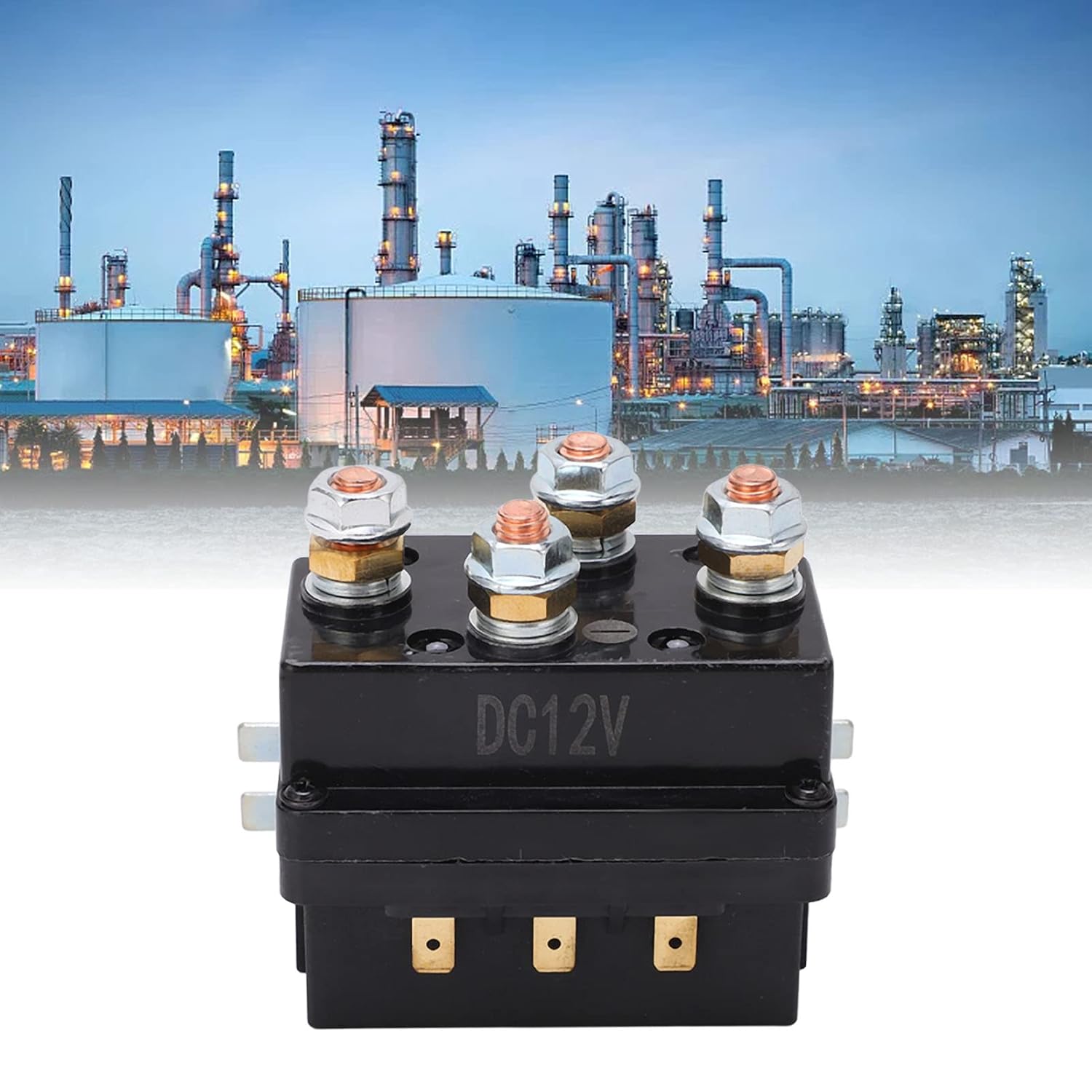 Winch Relay 12V with Brass Coil Contactor, ABS Material, Installation, Widely Used in Automotive, ATV, Snowmobile, Ensuring Stable Driving Experience