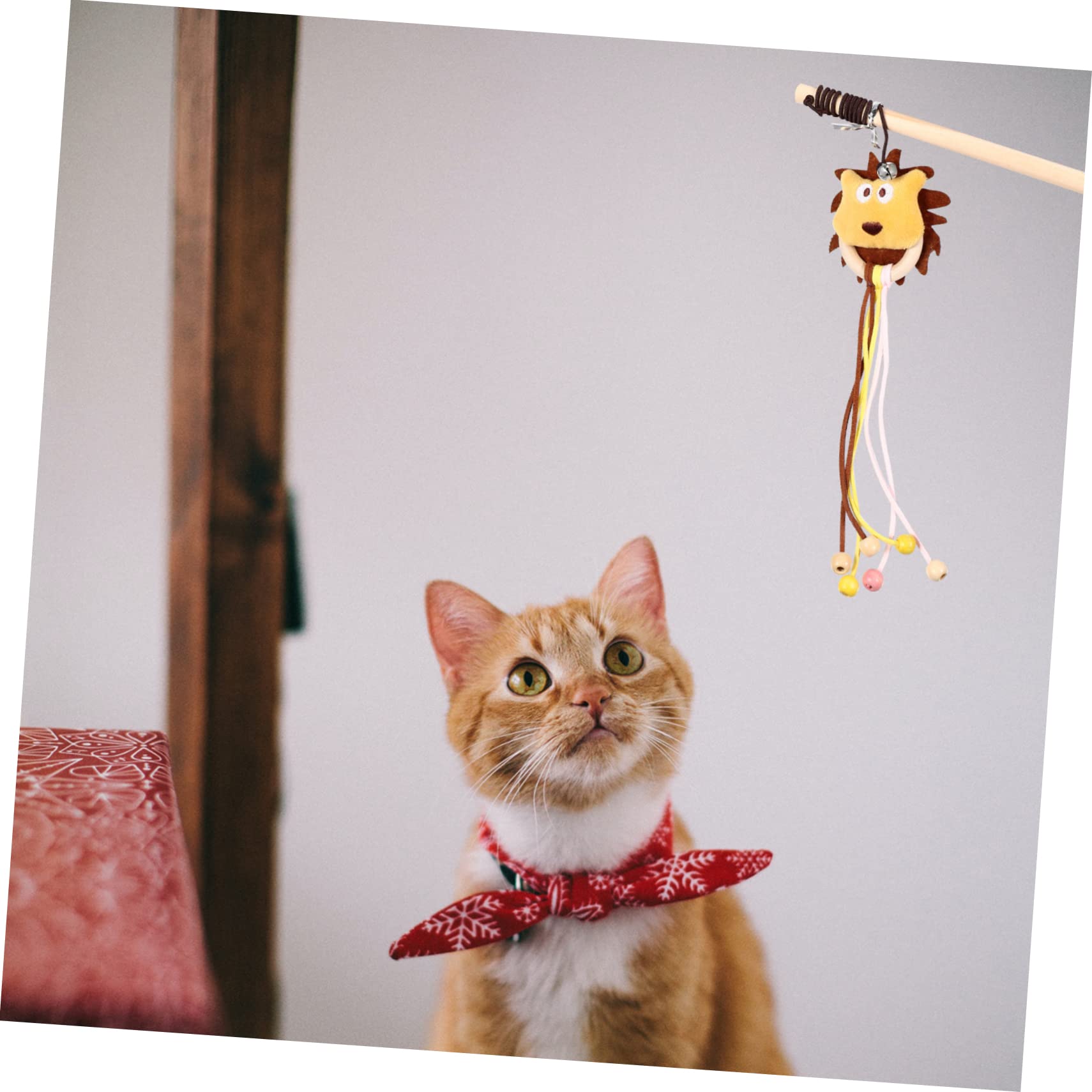 Happyyami 10stücke Interaktives Katzenspielzeug Mit Plüsch Und Glocke Katzenangel Bewegung Und Spaß Für Ihre Haustiere Für Katzen Und Kleine Hunde