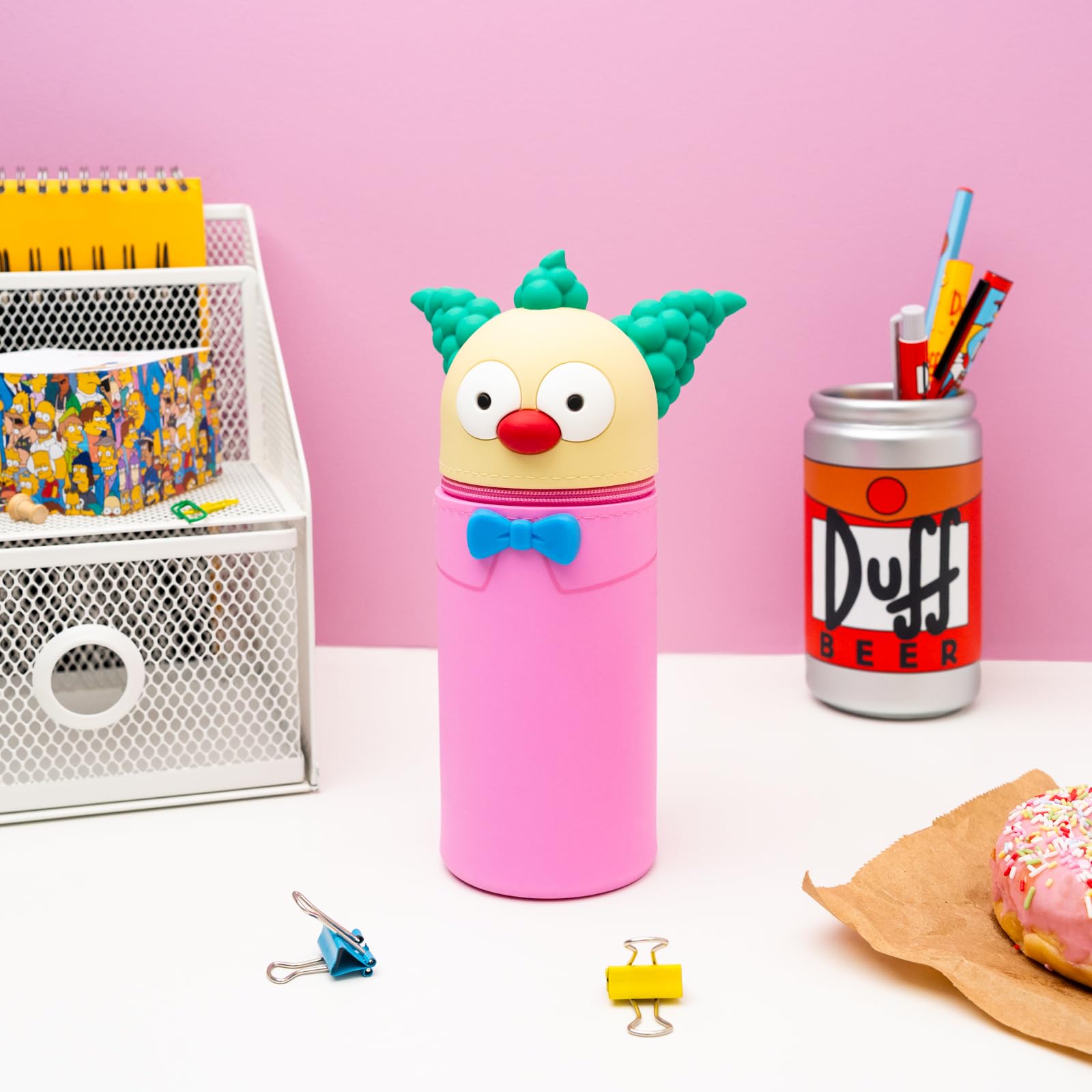 Grupo Erik School Pencil Case - Krusty The Clown The Simpsons Gifts | Expandable Pencil Cases, Back to School Supplies, Office Stationery Supplies | The Simpsons Figures, Stationery Gifts - Image 4