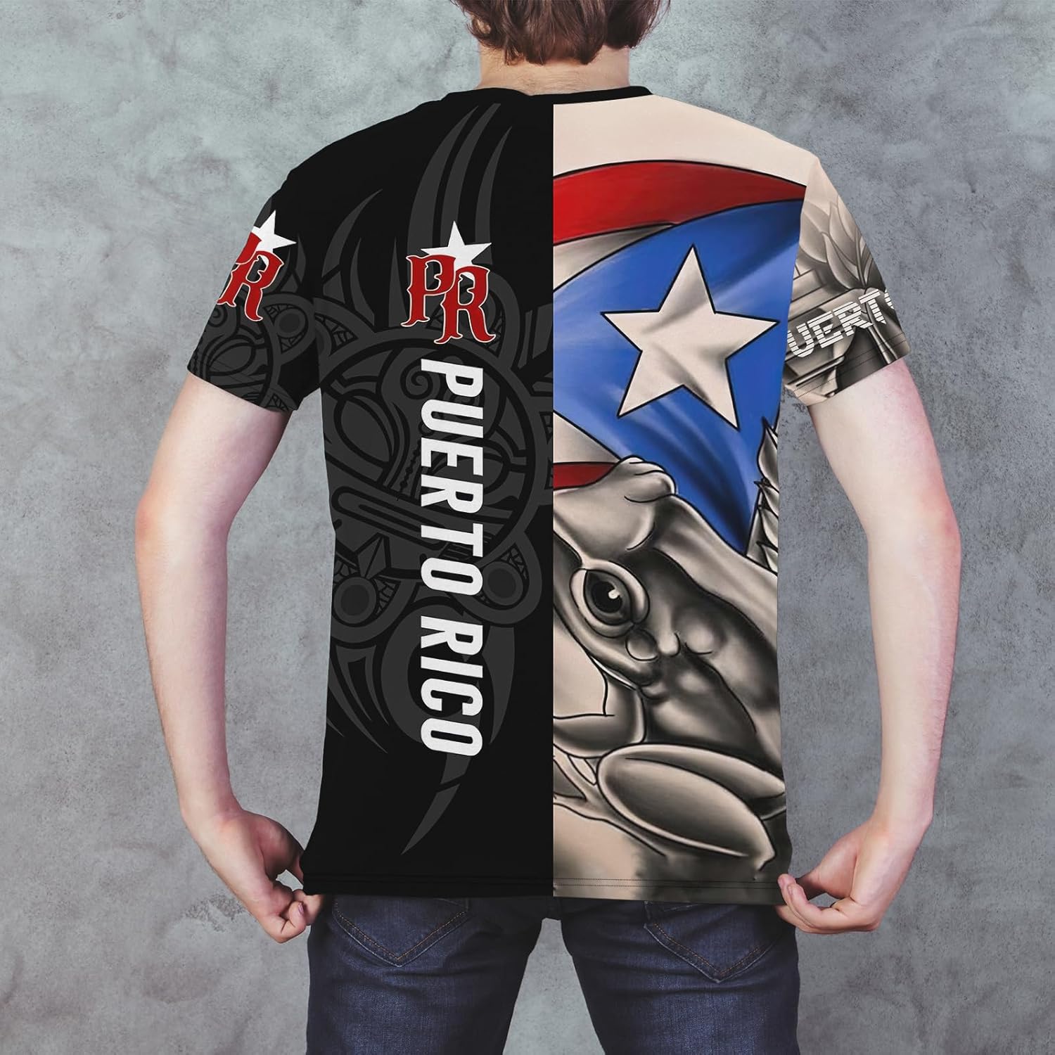 Mens Novelty Flag T-Shirt 3D Printed Graphic Short Sleeve Shirt Crew Neck Casual Top Unisex - Image 3