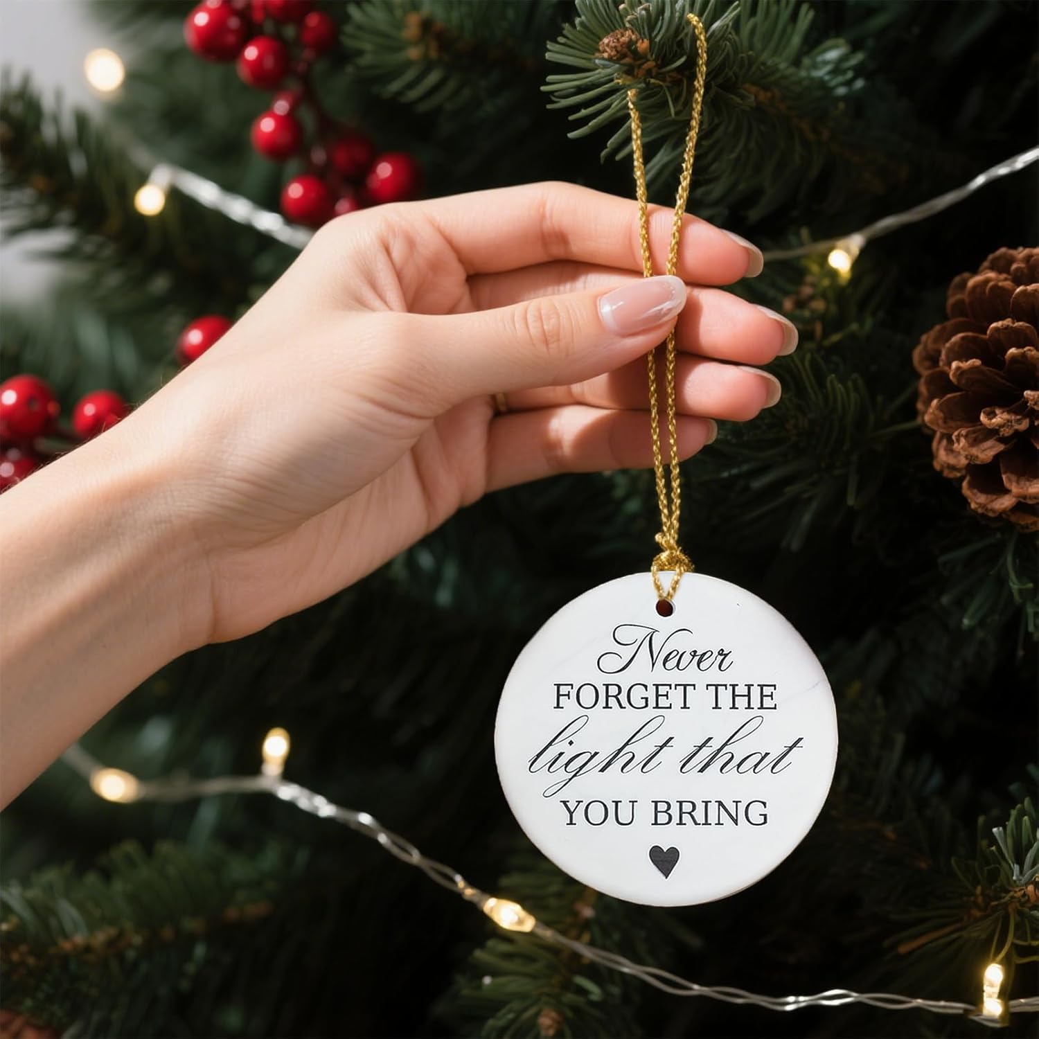 Thank You Ceramic Ornament – Employee Appreciation Gifts for Women, Men, Teachers, Nurses, Coworkers, Bosses – Retirement, Farewell, Birthday - Image 6