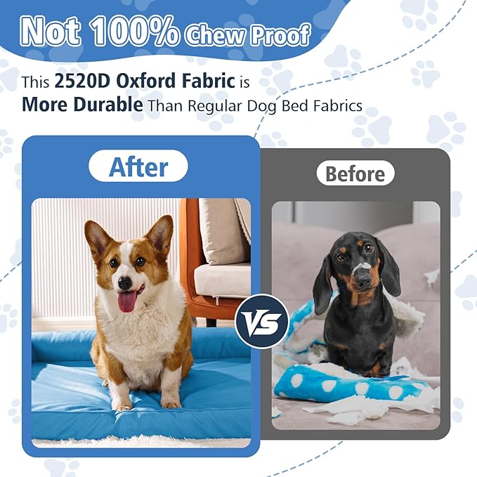 Cama Sofá para Perro Grande 107x76 cm Ortopédica Lavable miniatura 4