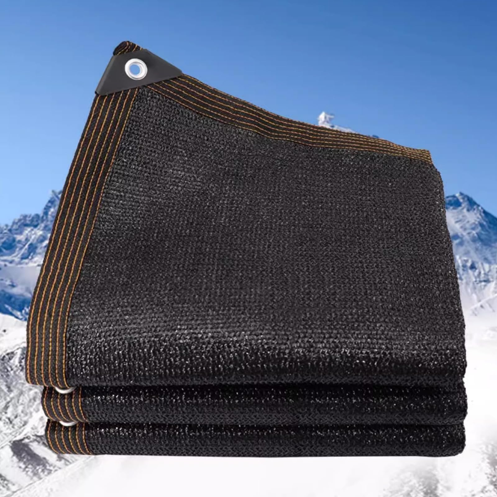 Tela transpirable con protección UV aislante del calor para patios, jardín, valla, tela con ojales (5 x 8,5 m / 16x28ft)