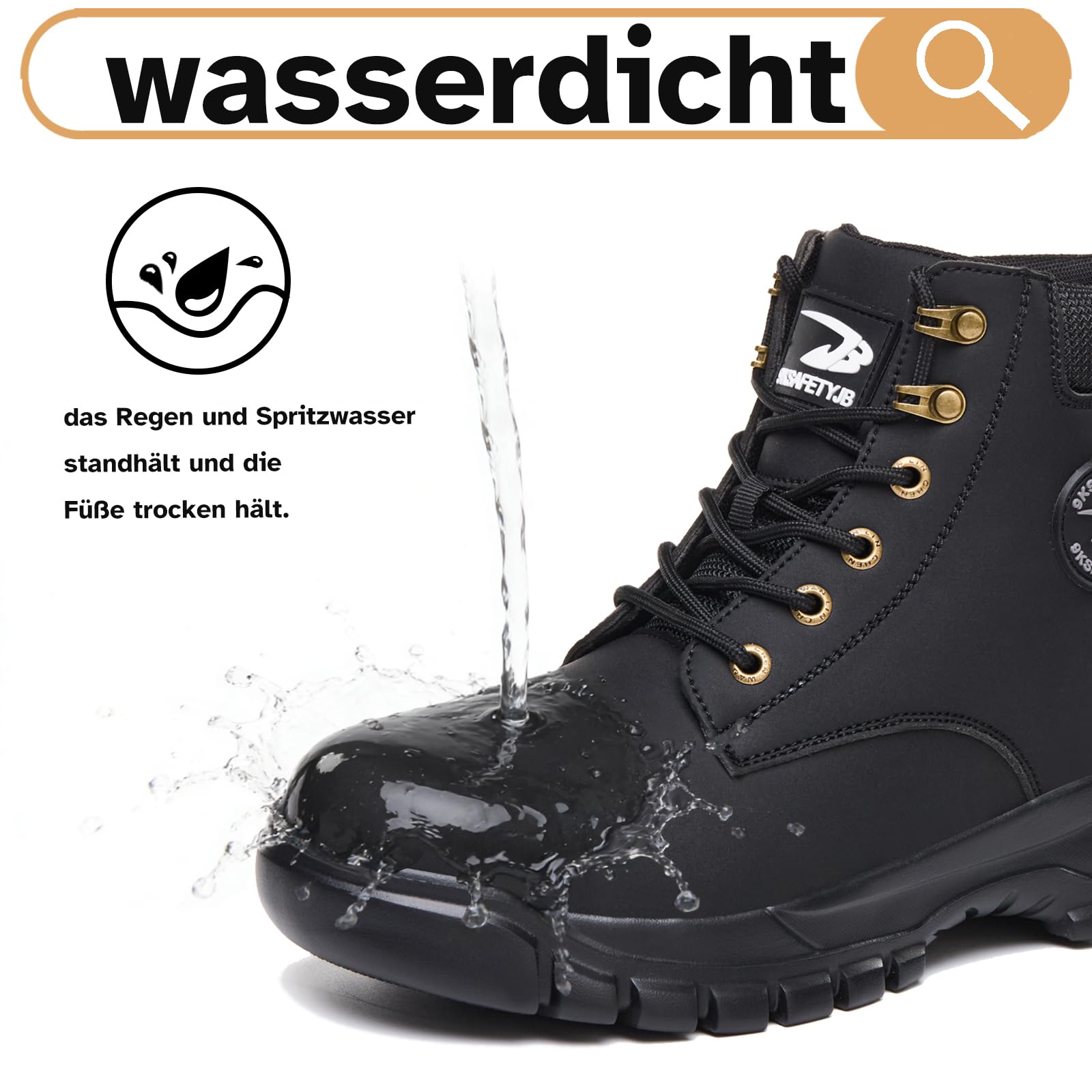 Chaussures de Sécurité Hommes Femmes Imperméable Bottines de Sécurité avec Embout en Acier Légère Montante Chaussures de Travail Antidérapant Basket de Securite
