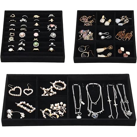 Fixwal Plastic Trays for Organizing Drawers