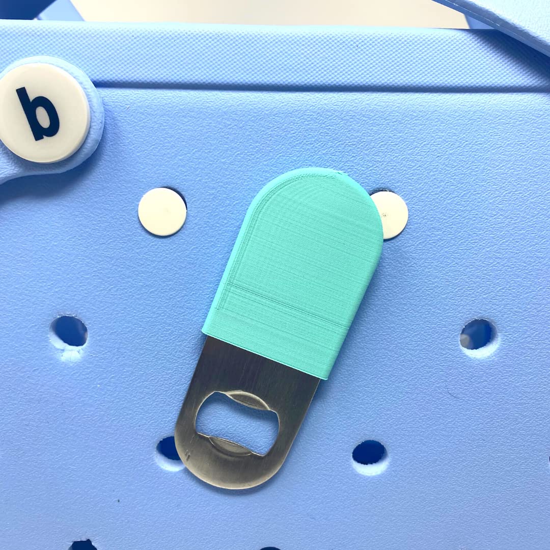 Flaschenöffner Charm Zubehör kompatibel mit Bogg Bags – halten Sie einen Flaschenöffner praktisch mit Ihrer Tragetasche (blaugrün)