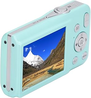 Câmera digital compacta, câmera digital de 750 mAh, bateria de zoom 16x, tela de 2,7 polegadas, foto e vídeo para Vlog (verde)