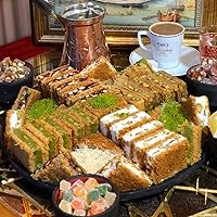 Vista 128 de Hafiz Mustafa 1864 Istanbul Baklava Pastry Box - Baked Baklava Dessert Snacks Made from Fresh Phyllo Dough Sheets, Pistachio, Hazelnut, Walnut