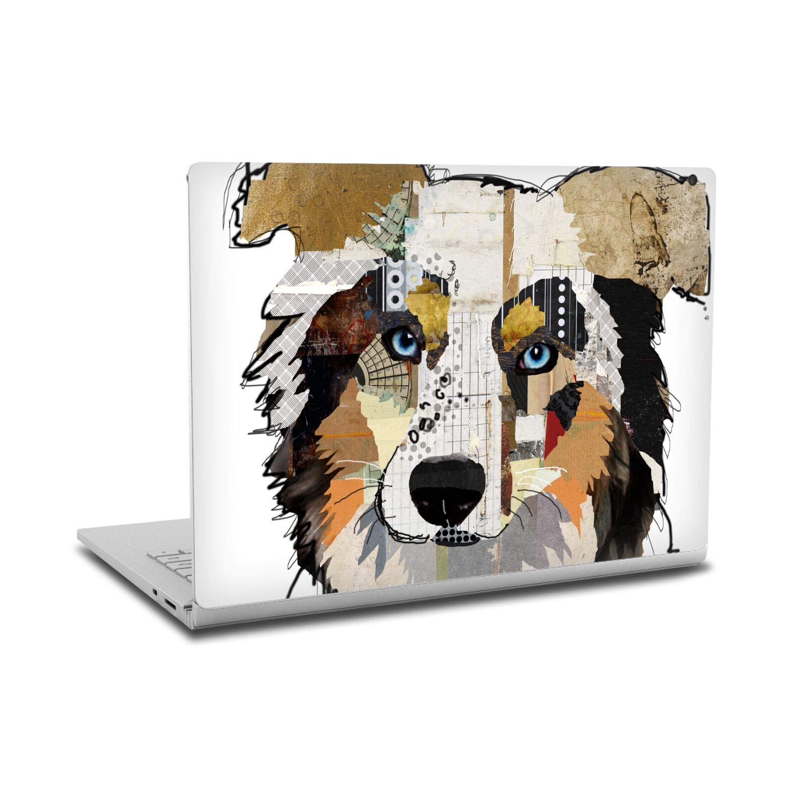 Sticker Michel Keck Australian Shepherd avec découpe précise pour Microsoft Surface Book 2 - 7