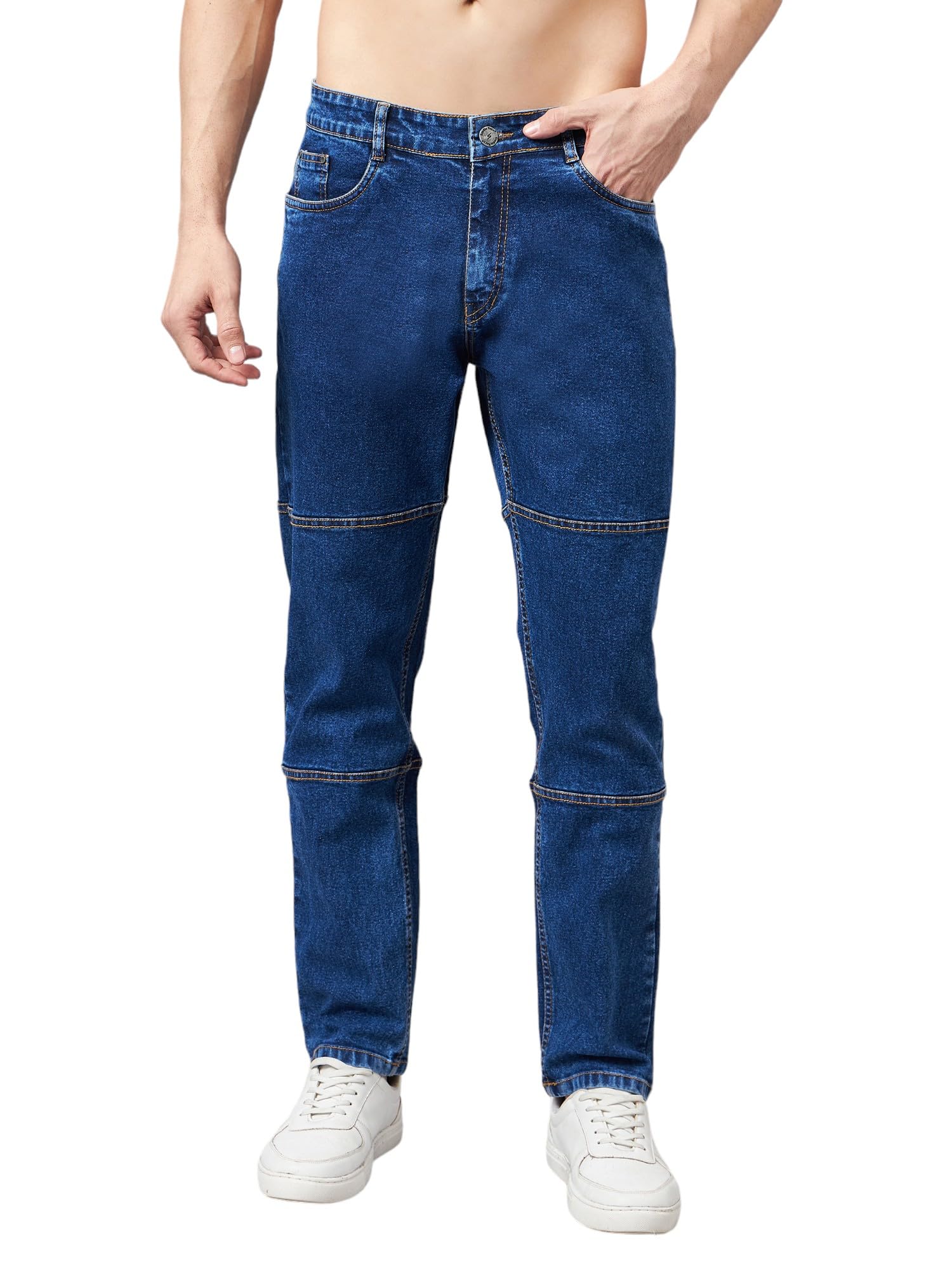 studio nexx Men's Baggy Fit Denim Jeans | Cotton Blend Stretch | Mid Rise | Comfortable Casual Wear for Men-picture-27