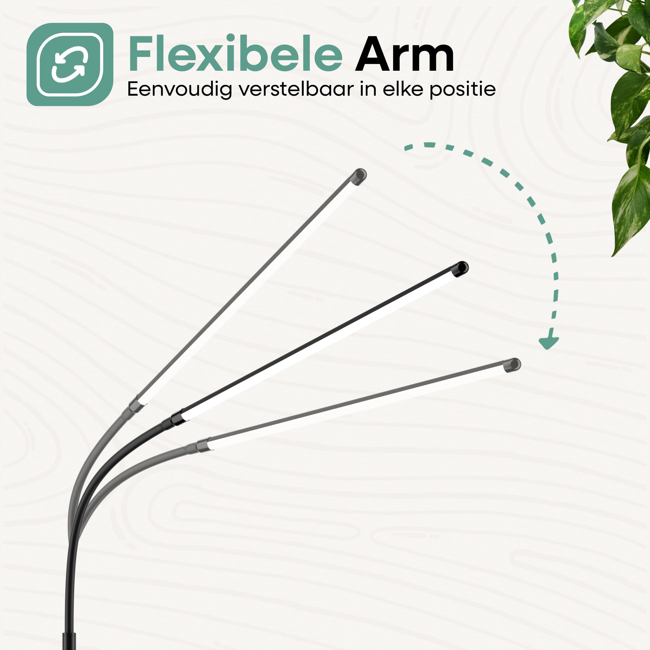 SBR Pro Line Lampadaire Noir LED, Télécommande, Dimmable