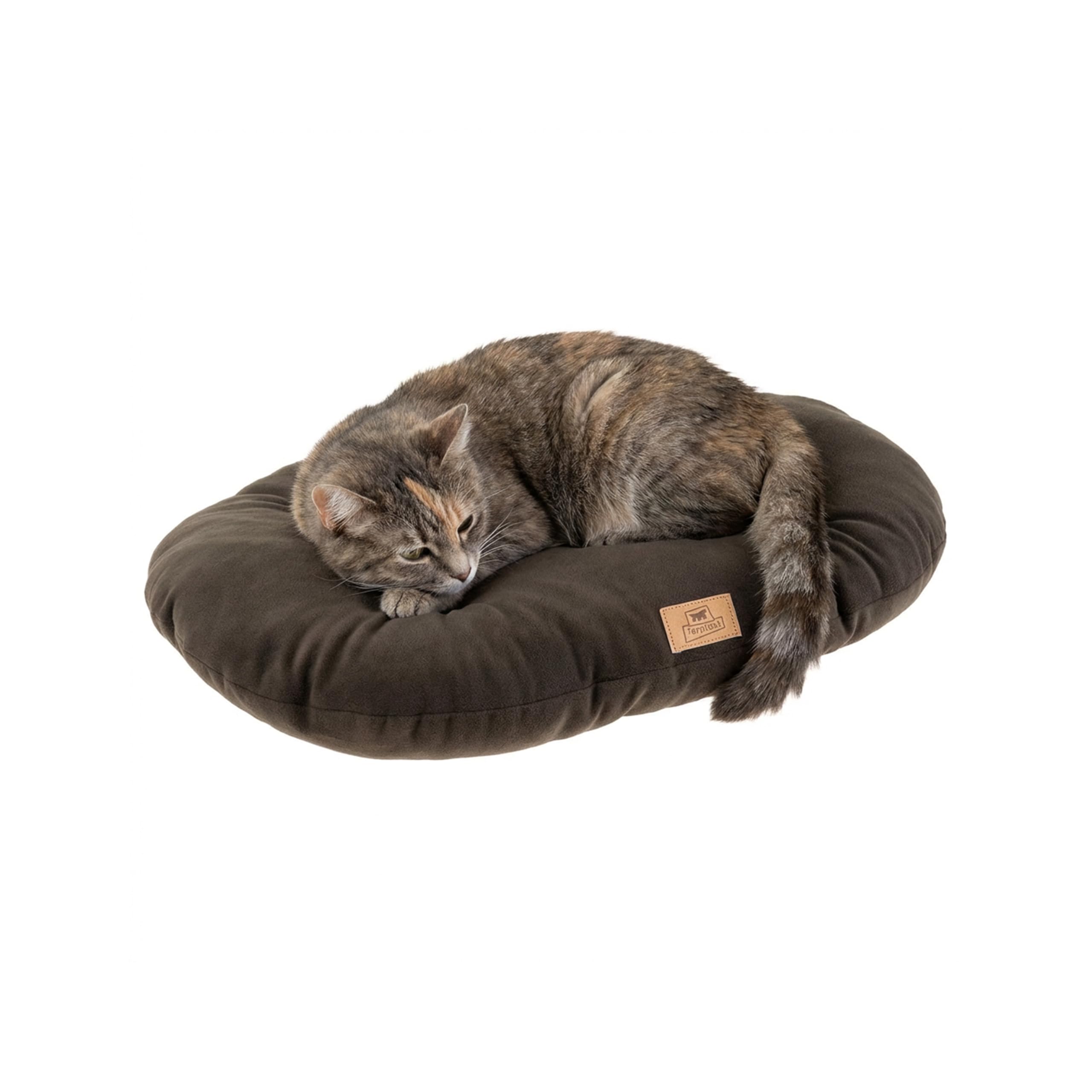 Ferplast Panier Chat, Coussin pour Chiens de Petite Taille, Lavable, Tapis Chien Chat pour Niches et Voitures, en Micropolaire avec Rembourrage Doux 55 x 36 cm. Gris