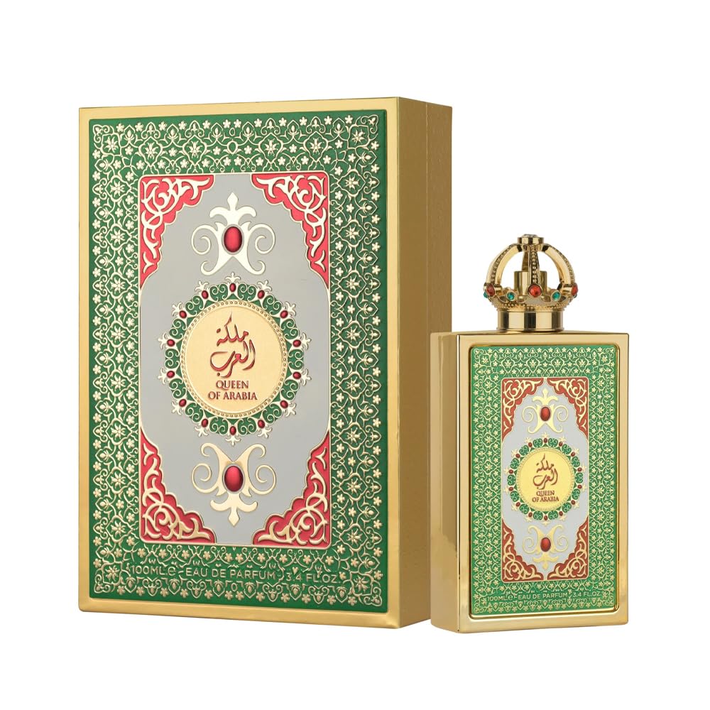 Queen of Arabia Lattafa Pride woda perfumowana dla kobiet, 100 ml, kwiat kokosowy z wanilią, drzewem sandałowym i piżmem - stylowy i trwały zapach dla kobiet