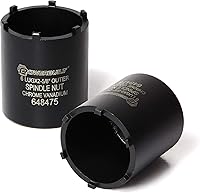 Vista 8 de Adaptador de tuerca de husillo Powerbuilt, 4 tuercas, 2-3/4-pulgadas exterior, Ford, Fácil remoción de tuercas de husillo, ejes traseros 2WD, tuerca