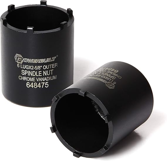 Powerbuilt Spindle Socket, 6 Outer Black, 6 Lug, Remove
