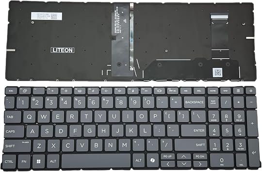 Laptop US Keyboard for HP ProBook 460 465 G11 N98507-001 EliteBook 645 G8 640 645 660 665 G11 N97246-001 Backlit 16 inch SG-B7310-XUA SN1C64B10 HSN-Q38C Gray with Backlight and AI Key