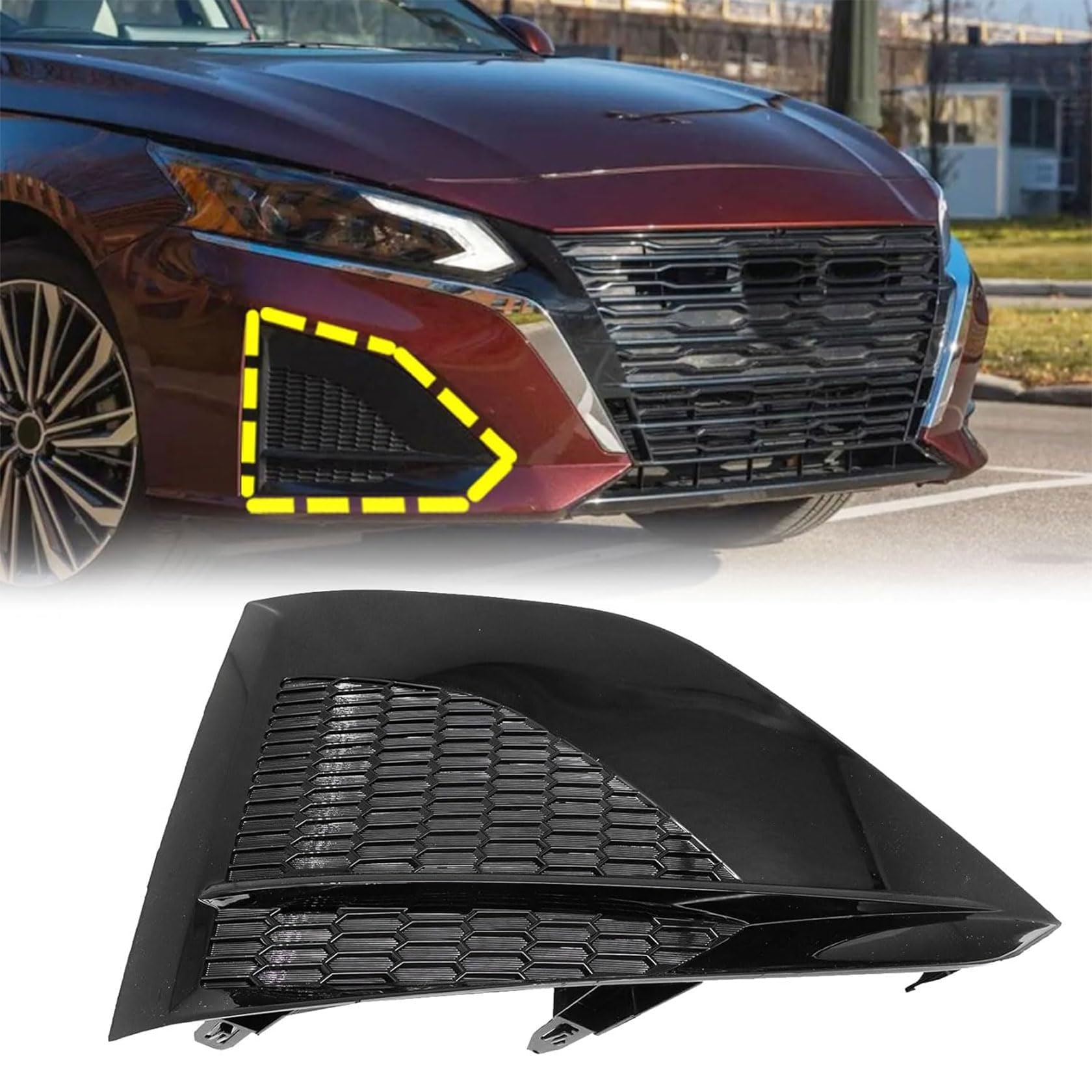 Amazon.com: FZJDSD Fog Light Cover Passenger Right Side Compatible