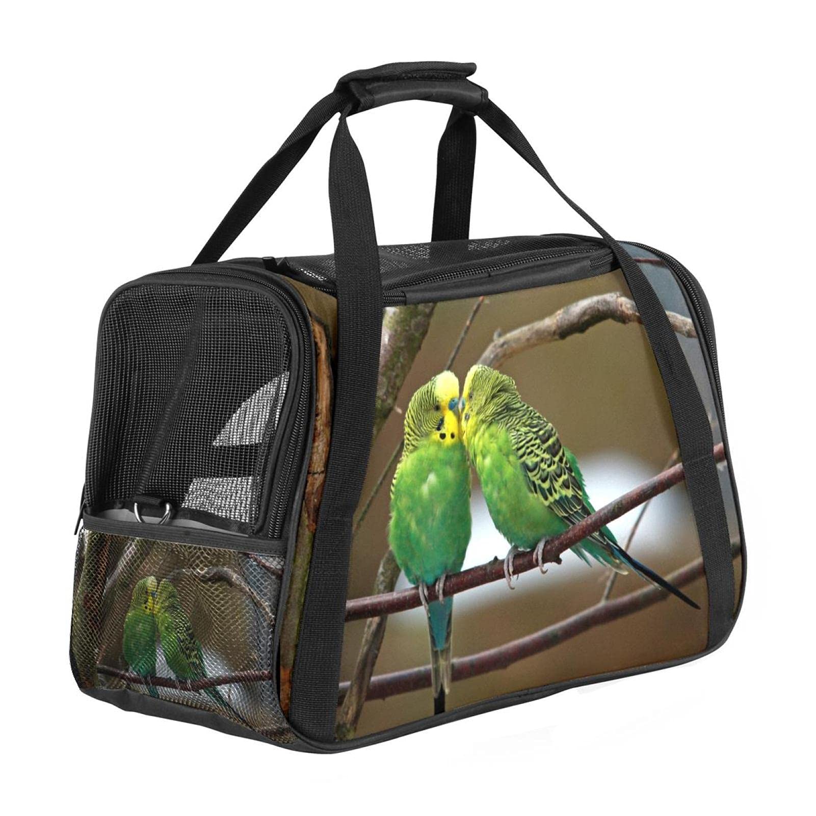 Sac de transport pour chat et chien accepté en avion motif branche d'arbre