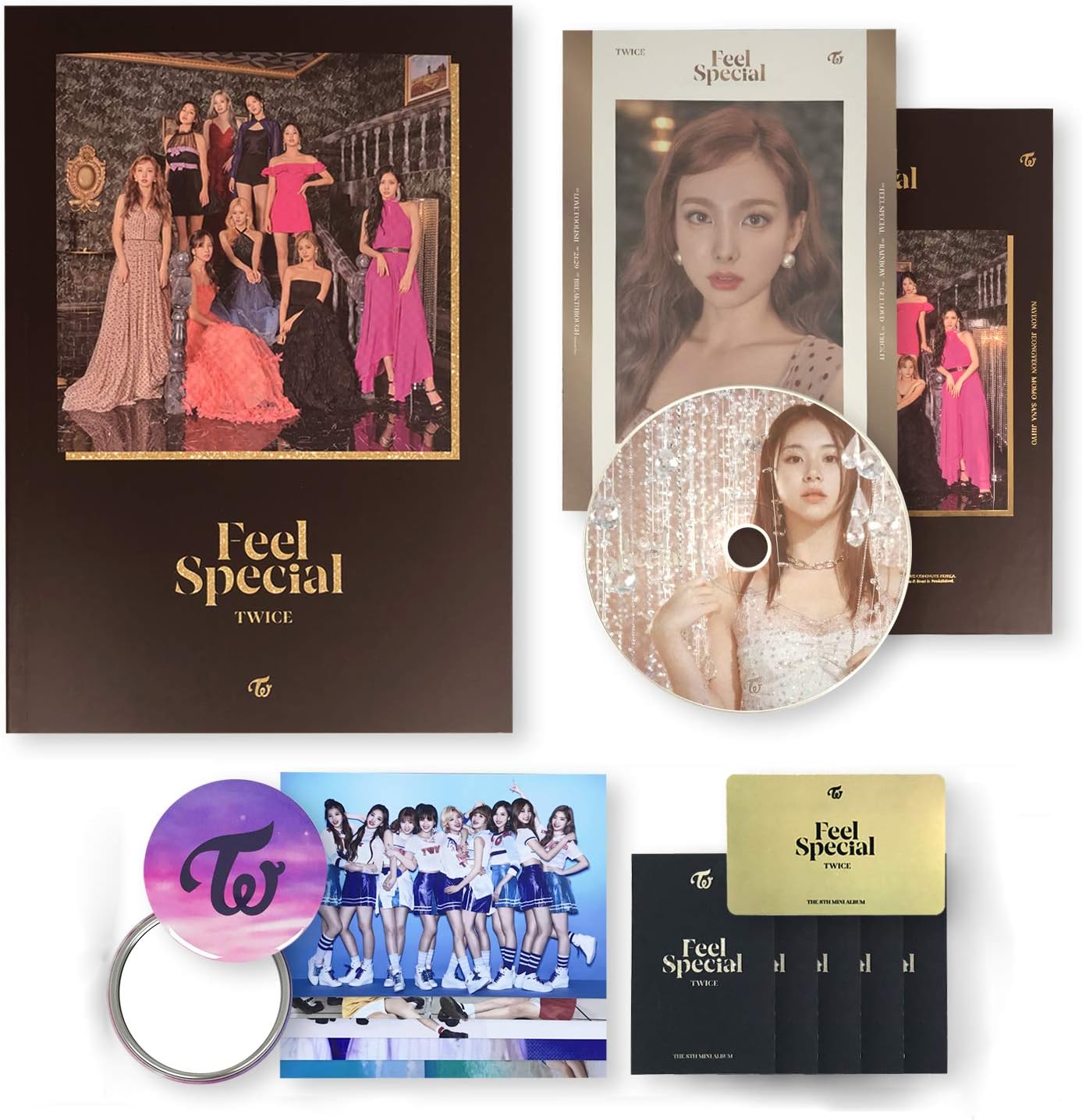 Twice 8th Mini Album Feel Special C Ver Cd Photobook Lyrics Paper Photocards Free Gift Amazon Co Uk Cds Vinyl
