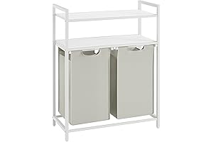 VASAGLE Laundry Hamper with Removable Bags and Shelves for Effortless Laundry