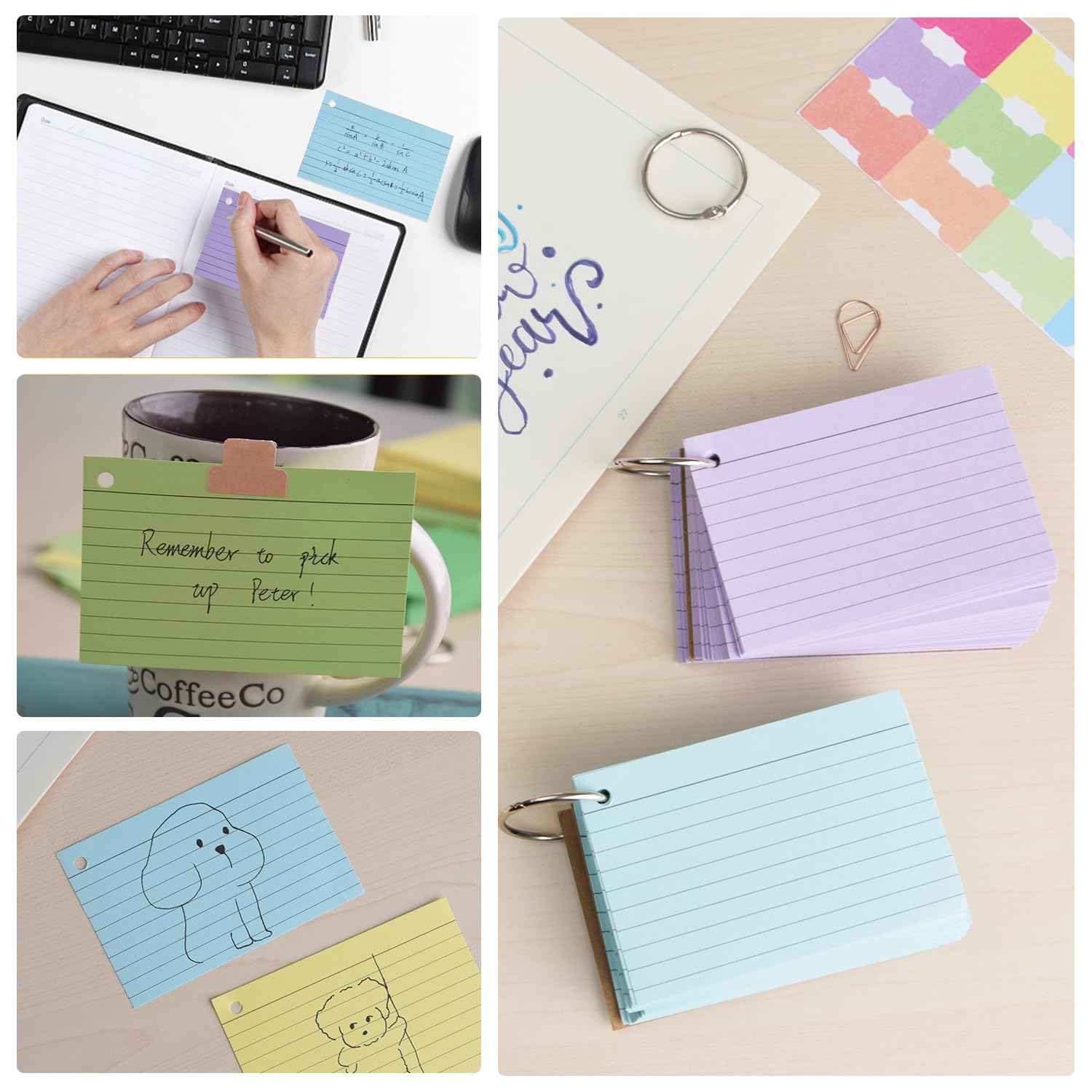 Vakki 6 Pack 600 Pcs Revision Cards - Image 4