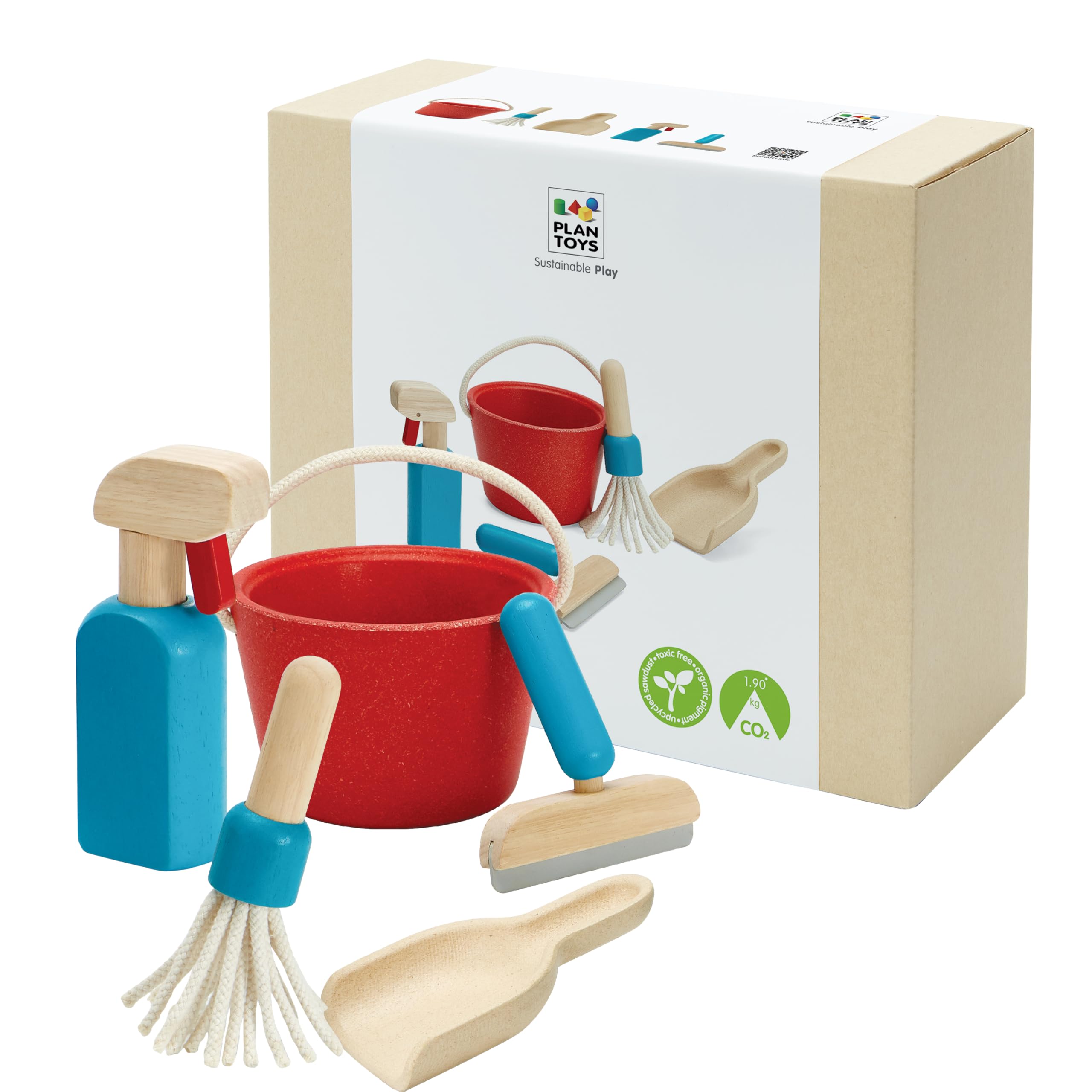 PLAN TOYS Cleaning Set - One Size