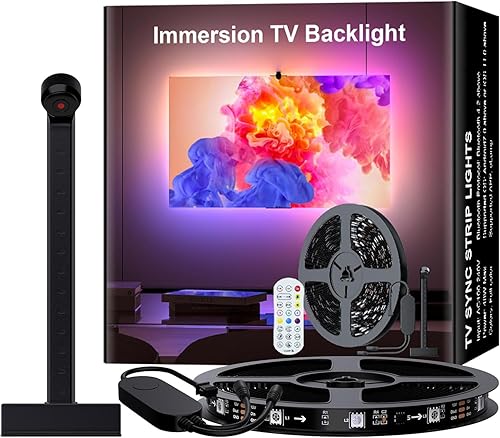 Dispositivo de selección de color con retroiluminación LED para Smart TV, tira de luces LED de 12.4 pies para televisores de 50 a 60 pulgadas, se
