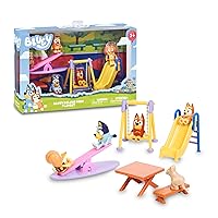 BLUEY - Parco, Playset di Giochi con 5 Figure Personaggi Serie e Accessori Parco